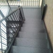 Lincoln park exterior metal staircase after
